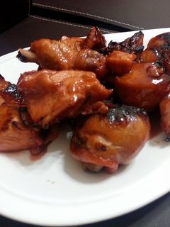 A picture of Baked Chicken In Chinese BBQ Sauce ( Char Siew ).