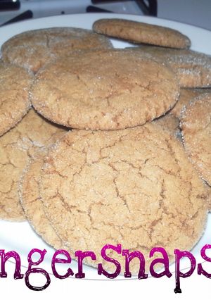 A picture of Crisp & Chewy Gingersnap Cookies.
