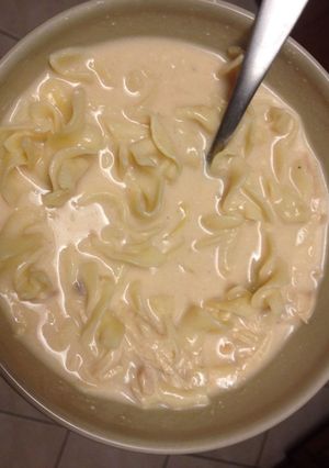 A picture of BBQ Buffalo Chicken Soup.