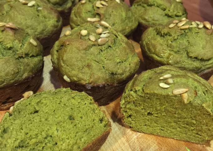 Recipe of Perfect Healthy Matcha Muffins