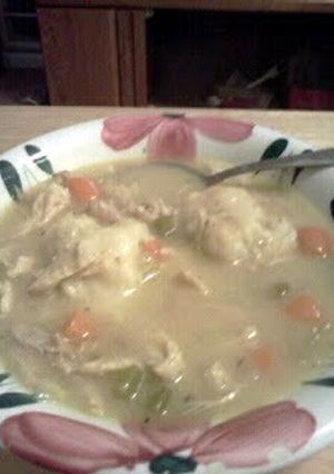 A picture of Chicken and Dumpling Soup.