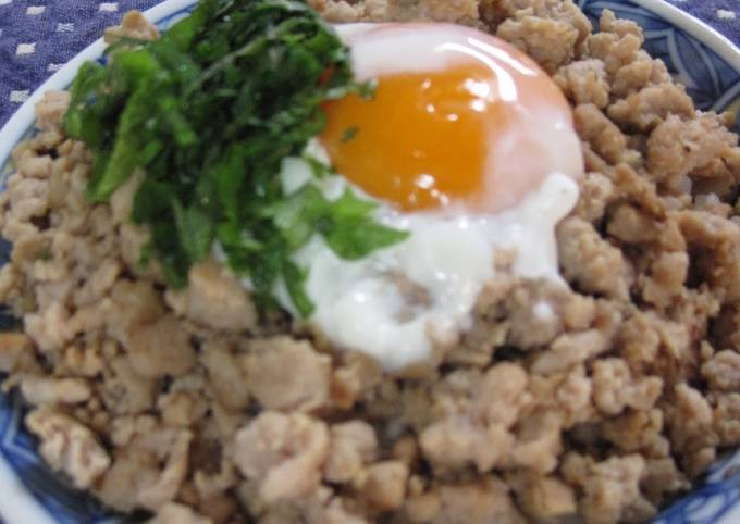 Easy Minced Tuna Soboro in a Food Processor