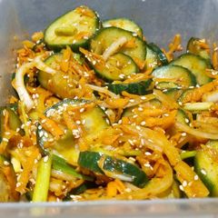 Cucumber Kimchi Salad A picture of Cucumber Kimchi Salad.