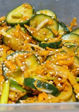 A picture of Cucumber Kimchi Salad.