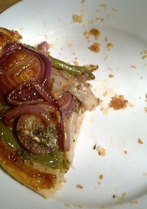 A picture of Tarte Tatin Red onion, Fennel and Chilli.