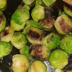 A picture of Sauteed Brussel sprouts.