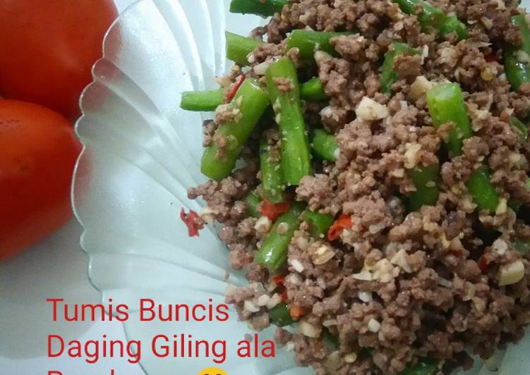 Tumis Buncis Daging Giling ala Bundoooo 😁
