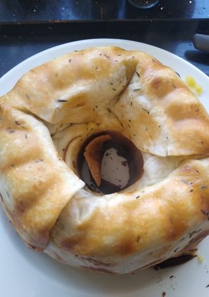 A picture of Sausage and mash bundt.