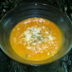 A picture of Butternut squash soup.
