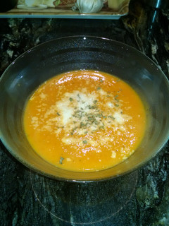 A picture of Butternut squash soup.