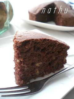 A picture of Oil-Free Chocolate Banana Cake.