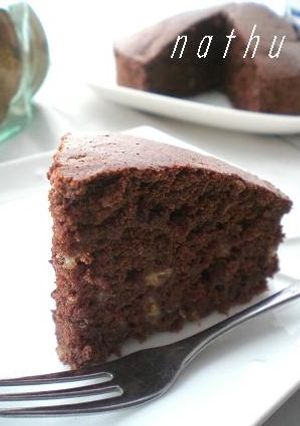 A picture of Oil-Free Chocolate Banana Cake.