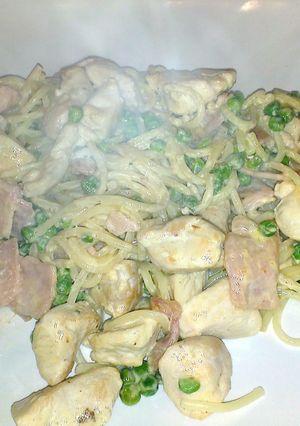 A picture of Chicken & Bacon Spaghetti.