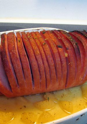 A picture of my baked ham.