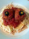 Vickys Halloween Spaghetti & Eyeballs (Meatballs) GF DF EF DF NF