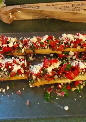 A picture of Italian brussetta.