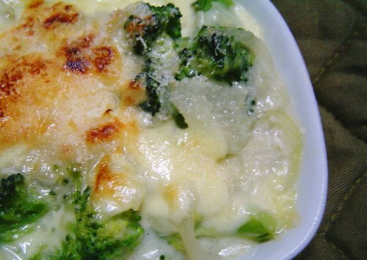 Recipe of Perfect Broccoli Gratin with Whey