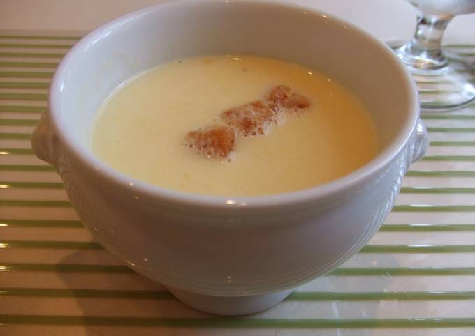 Corn Soup Made with Soy Milk