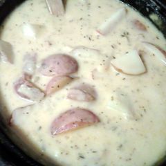 A picture of (Crock Pot) Cheese Potato Soup.