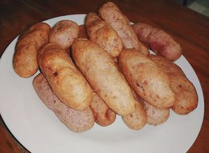 Hình của món Bánh khoai mỡ chiên giòn.