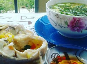 Hình của món Canh chua cá diêu hồng.