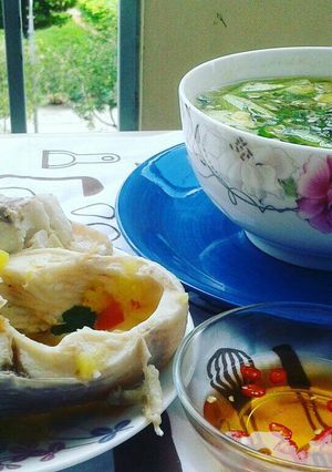 Hình của món Canh chua cá diêu hồng.
