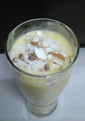 A picture of Badam milk.