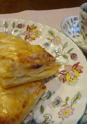 A picture of Custard Apple Pie using Frozen Puff Pastries.