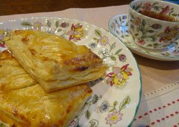 Fresh, Serving Recipe Custard Apple Pie using Frozen Puff Pastries Savory Delicious