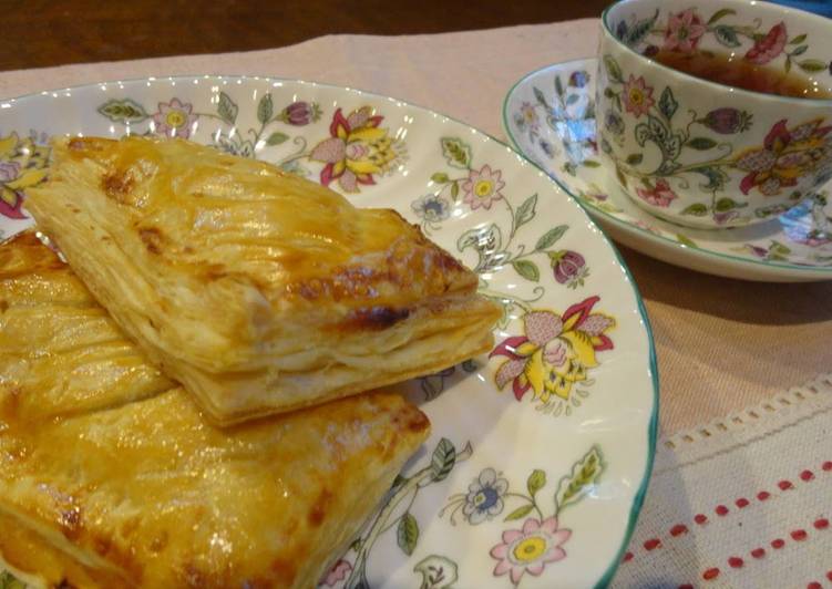 Custard Apple Pie using Frozen Puff Pastries