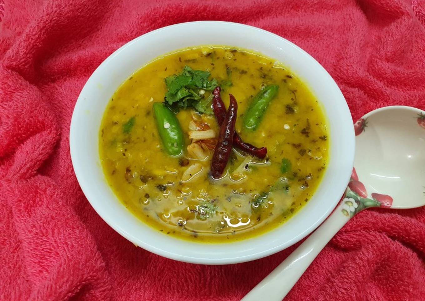 Roasted Tur Dal with Garlic
