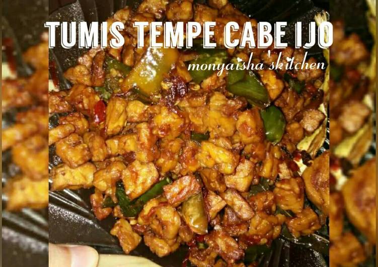 Resep Tumis tempe cabe ijo Anti Gagal