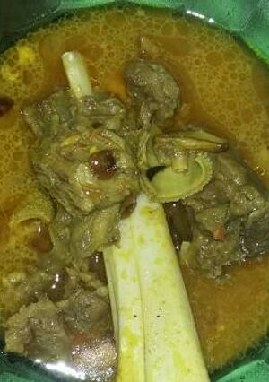 Foto resep Gulai daging kambing + balungan kambing #KitaBerbagi