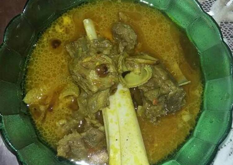 Gulai daging kambing + balungan kambing #KitaBerbagi