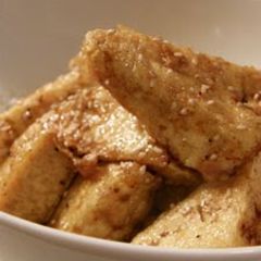 A picture of American Deli-Style Marinated Sweet and Salty Tofu.