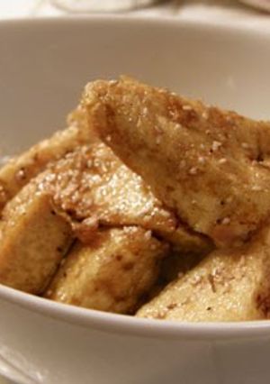 A picture of American Deli-Style Marinated Sweet and Salty Tofu.