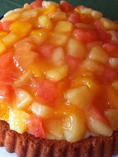A picture of German Dessert: Orange & Grapefruit Tart.