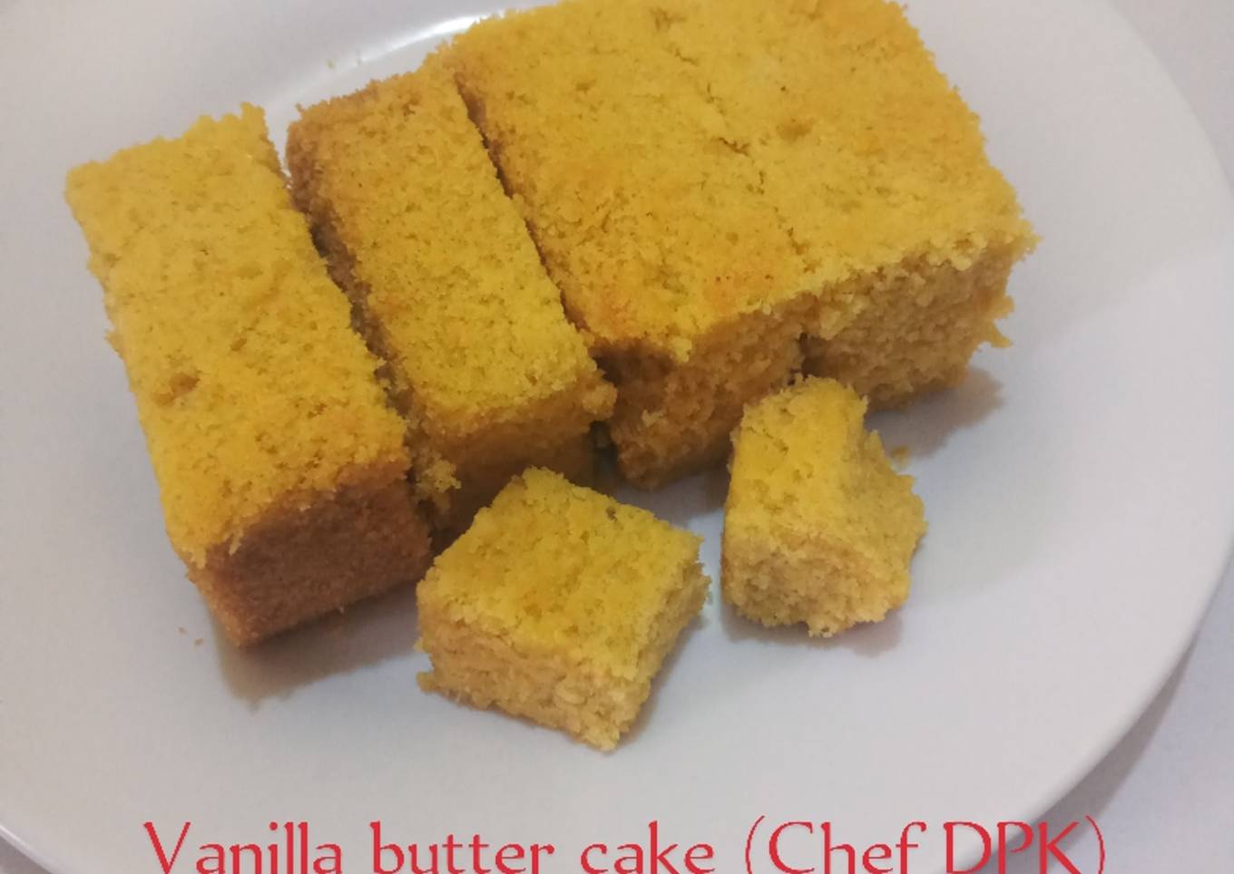 Vanilla butter cake