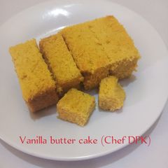 Vanilla butter cake A picture of Vanilla butter cake.