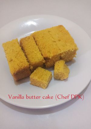 A picture of Vanilla butter cake.