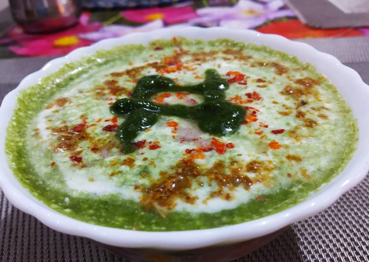 Recipe of Speedy Spinach raita