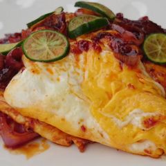 A picture of Spicy Egg With Onion/ Sambal Telur Dan Bawang.