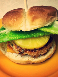 A picture of Tropical Turkey Burgers.