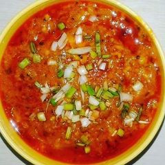A picture of काठियावाड़ी ढोकली नु शाक.