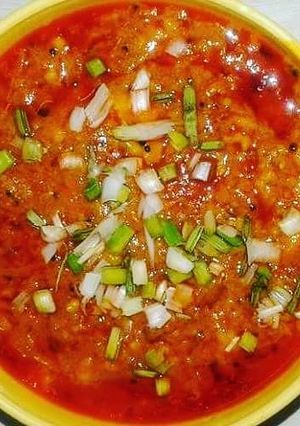 A picture of काठियावाड़ी ढोकली नु शाक.