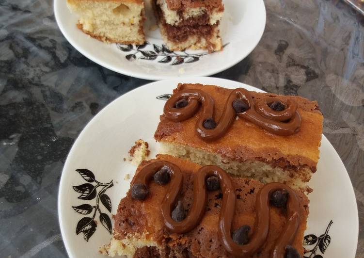 Bizcochuelo marmolado fácil y económico