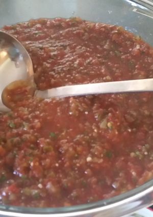 A picture of Sandy's Salsa.