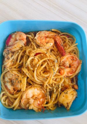 Foto resep Spageti Saus Udang Spicy