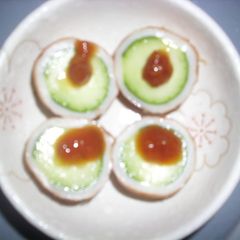 A picture of Chikuwa with Cucumber.