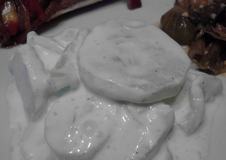 Step-by-Step Guide to Prepare Quick Cool Cucumbers N Sour Cream Salad